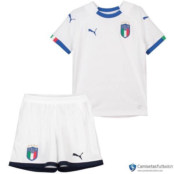 Camiseta Seleccion Italia Niño Segunda equipos 2018 Blanco